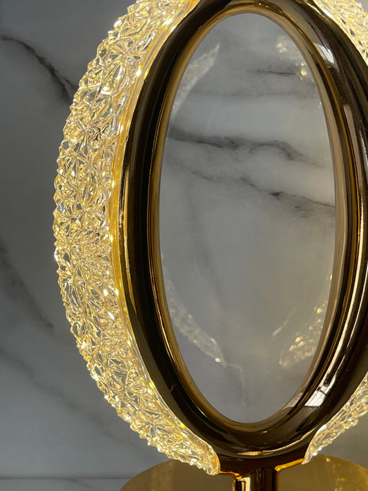 Elegant Crystal Touch Lamp – Rechargeable & Versatile Lighting