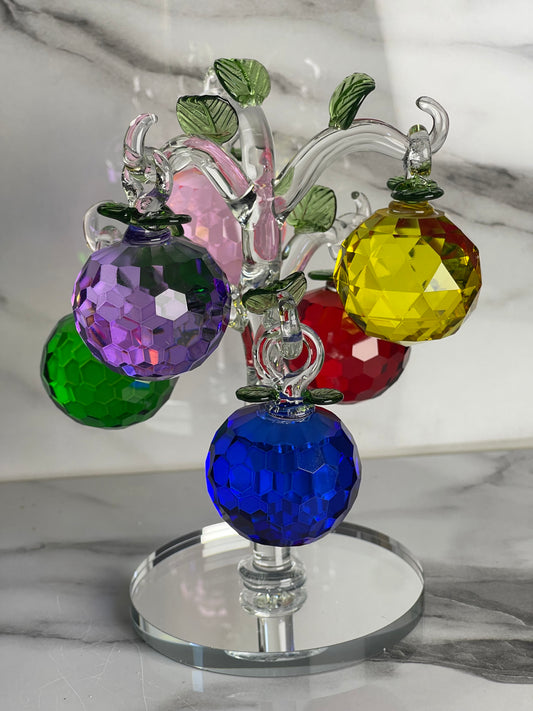 Multicolor Crystal Ball Tree Showpiece for Home Décor