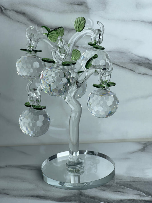 Elegant Clear Crystal Ball Tree for Home Décor